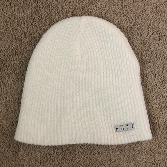 white neff beanie